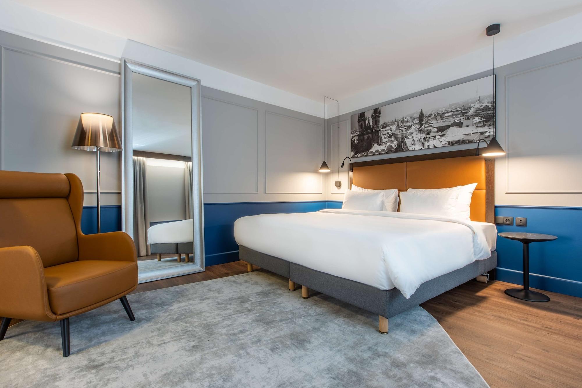 Radisson Blu Hotel Praga Esterno foto A room at the hotel