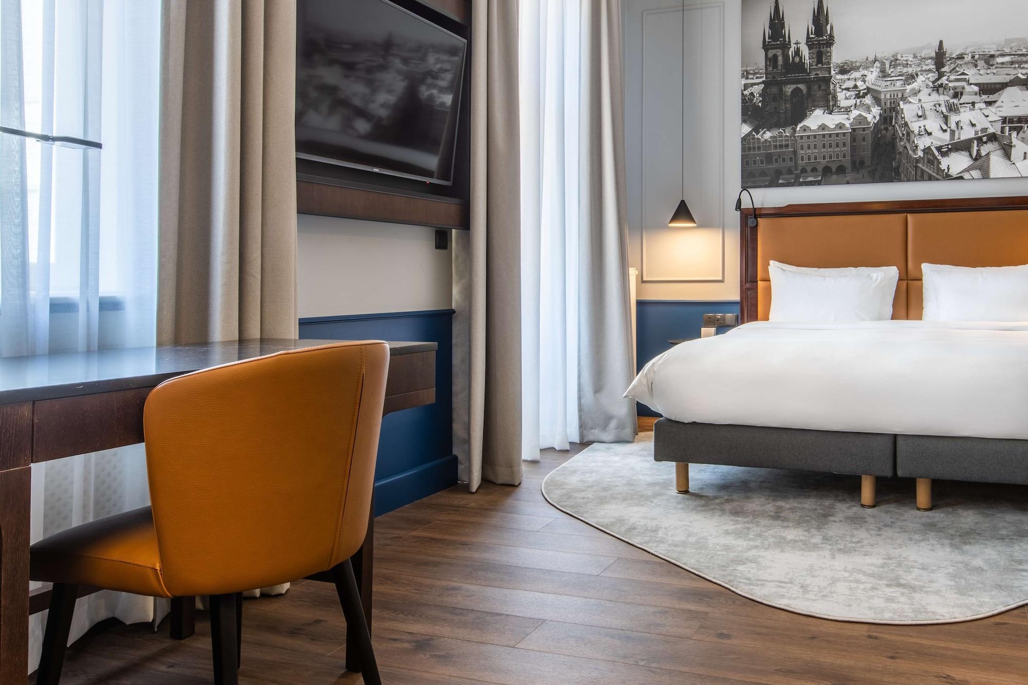 Radisson Blu Hotel Praga Esterno foto A room at the hotel