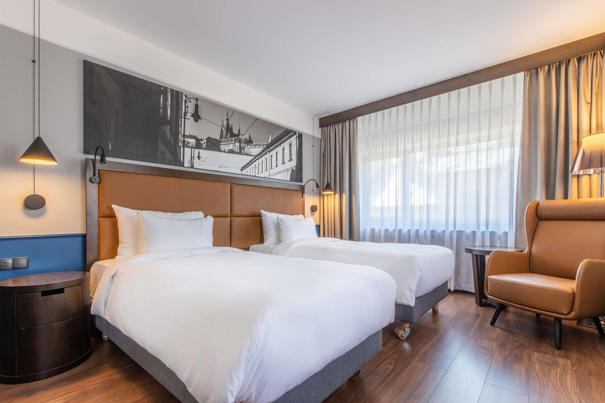 Radisson Blu Hotel Praga Esterno foto A room at the hotel